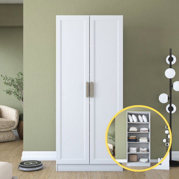 Hanah Home Armario BA202 - 4593 Blanco